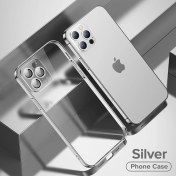 Resim Fogy iPhone 12 Pro Max Kılıf Kamera Lens Korumalı Ince Elektroplatin Kaplama Zarif Kapak 