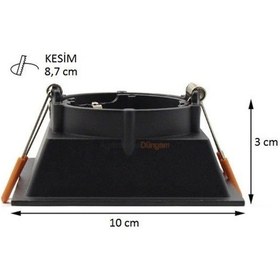 Resim Ct-5004 Cata Puma Kare Spot Siyah Kasa 