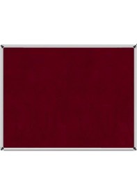 Resim 90x120 Duvara Monte Kumaşlı Pano Metal Çerçeveli Bordo 