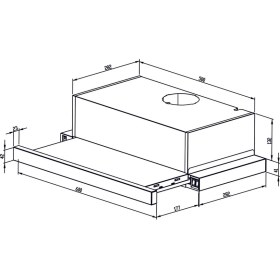 Resim HİBSAN Hibsan Beyaz Aspiratör 450 m3/saat Emiş Gücü ile Şık Tasarım 