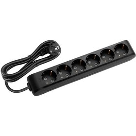 Resim Viko Multi-let 6'lı Grup Priz Topraklı Çocuk Korumalı 1 Metre Siyah - 90133601 