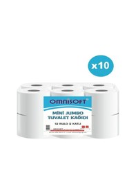 Resim Omnisoft 10 Koli Mini Jumbo Tuvalet Kağıdı 120 Rulo 