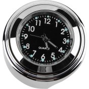 Resim Xifu Shop C B Evrensel Su Geçirmez Motosiklet Bisiklet Direksiyon Saat Montajı Kuvars Saat Alüminyum Luminous Saat Honda Yamaha Suzuk (Yurt Dışından) 