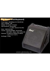 Resim Belcat Dr-30 Aktif Perküsyon Davul ve Bas Amfisi 