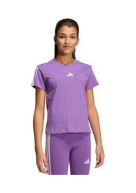 Resim Adidas Essentials Çocuk Mor Yuvarlak Yaka Tişört 