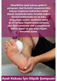Resim Glow Whıte Ayak Koku Giderici Köpük Şampuan Doğal Çay Ağacı Ve Nane Yağı Özlü 100 Ml 