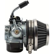 Resim Cloudstore Gümüş 49cc Atv Yüksek Performans 19mm Karbüratör Hava Filtresi 2 Zamanlı 47cc 49cc Mini Cep Motosikleti 