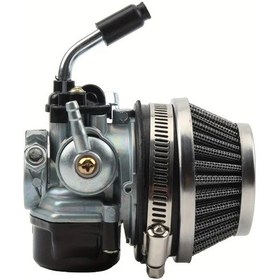 Resim Cloudstore Gümüş 49cc Atv Yüksek Performans 19mm Karbüratör Hava Filtresi 2 Zamanlı 47cc 49cc Mini Cep Motosikleti 