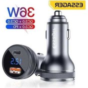 Resim Prestigegoods Essager Mini Usb Araç Şarj Cihazı, 3.0 Hızlı Şarj, İphone 14/13 Uyumlu, Xiaomi Qc/pd 3.0, Otomatik Tip C Şarj Cihazı 