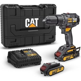 Resim CAT DX11 Li-ion Çift Akülü Kömürsüz Profesyonel Vidalama Matkap 