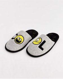 Resim Chirpy Coll-s - Emojili Gri Erkek Ev Terliği 
