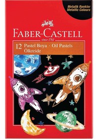 Resim Faber-Castell Metalik Pastel Boya 12'Li 