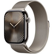 Resim Apple Watch Series 10 GPS + Cellular 46 MM Titanyum Kasa Milano Loop M/L Akıllı Saat (Apple Türkiye Garantili) 