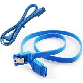 Resim Koodmax Sata 3.0 Data Kablosu Mavi - Sata 3.0 L Tipi Veri Kablo - 2 Adet - 41.5 Cm 