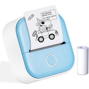 Resim Phomemo T02 Mini Taşınabilir Akıllı Cep Sticker Fotoğraf Yazıcı, Mavi, Yapay Zeka Destekli Uygulama 