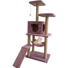 Resim Nursoft Kedi Tırmalama Platformlu 135 CM 