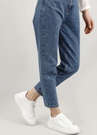 Resim Gönderi(R) Gönderi R Kadın Beyaz Bağcıklı Dolgu Taban Hakiki Deri Sneaker Gdza13424283 Beyaz 