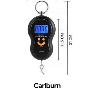 Resim Carlburn Premium LCD Ekran Seyahat Bavul Ağırlık Tartı Dijital Çok Amaçlı Taşınabilir Bagaj Tartısı Max 50 kg 