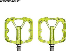 Resim Kereachy 3 Rulmanlı Alüminyum Alaşımlı Mtb Freeride Bmx Geniş Platform Bisiklet Pedalı Yeşil 