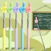 Resim 1 Set Öğretmen Tarzı Teleskopik Parmak İşaretçileri - Çok Renkli (Pembe, Mor, Yeşil) - Sınıf Öğretimi, Piyano Kılavuzu, Siyah Tahta Öğretimi ve Ev Kullanımı için İdeal, Sınıf Öğretimi Araçları | Eğlenceli Tasarım | Dayanıklı Plastik 