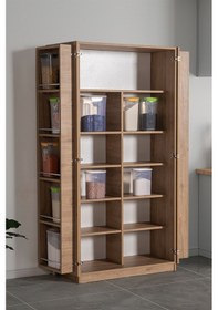 Resim Belen 2 Kapaklı Kiler Dolabı Kahverengi Kahverengi 