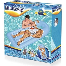 Resim Bestway Fotoğraf Pencereli Yatak 188x89 Cm - 43421 Çok Renkli 