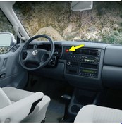 Resim VW Transporter T4 99-03 Dörtlü Flaşör Düğme İkaz Tuşu 6N0953235B 