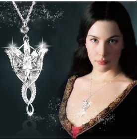 Resim Jwl Arwen Evenstar Akşam Yıldızı Kolye Yüzüklerin Efendisi Kolyes Beyaz 