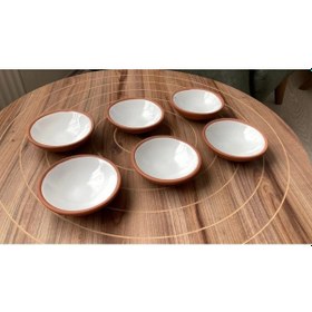 Resim Athstore Beyaz Sosluk Reçellik Çerezlik Lokumluk Kase 6 Lı Set Beyaz 