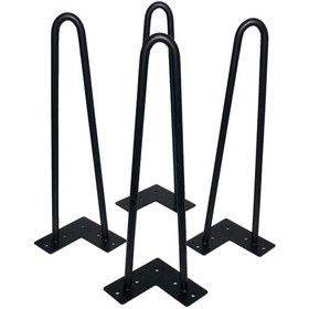 Resim İlgitrafik Metal Firkete Ayak Masa Orta Sehpa Zigon Sehpa Kütük Ayak 4 Adet (345608842) 