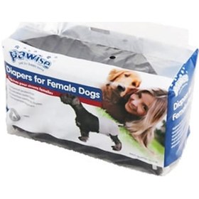 Resim Ilkeshop Pawise Köpek Alt Bağlama Bezi M Boy Siyah 12 Adet 