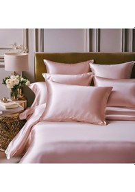 Resim Antibakteriyel Terletmeyen İpek Saten Yastık Kılıfı 2'li 50x70 Pembe Çok Renkli 