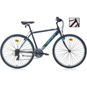 Resim Carraro Active 490h Mat Siyah Koyu Gri Mavi Şehir Bisikleti 