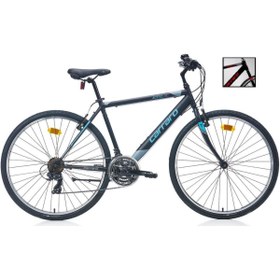 Resim Carraro Active 490h Mat Siyah Koyu Gri Mavi Şehir Bisikleti 