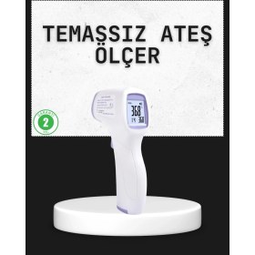 Resim TeknoKapsül Temassız Termometre Hızlı Ölçüm Güvenli Dijital Ateş Ölçer 
