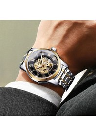 Resim Mekanik Erkek Kol Saati Çelik Kasa Kordon924677 