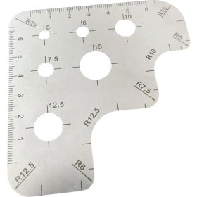 Resim Deri Kesme Açısı Cetvel Ölçeği Cetvel Aracı Cetvel R Ölçer Paslanmaz Çelik Yuvarlak Cetvel Ark Cetvel Açı Cetvel (Yurt Dışından) 