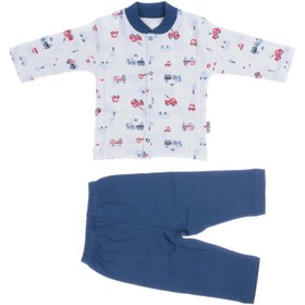 Resim Sebi Bebe Bebek Pijama Takımı Araba Desenli 3 Parça 