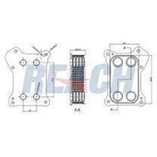 Resim Fiat 500 1.3 Multijet Yağ Soğutucu Radyatörü REACH Marka 55193743 