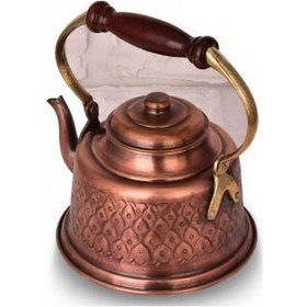 Resim Turna Bakır Maraş Demlik El İşleme Oksit Turna1968-3 Bakır 