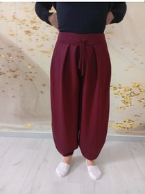 Resim Modal Kumaş Kışlık Kadın Pantalon Bordo 