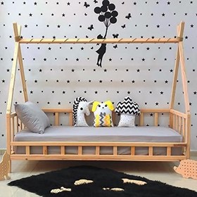 Resim Markaawm Montessori Yatak Doğal Ahşap Çocuk Yatak Nirvana 80X130 