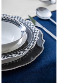 Resim Acar Adena 6 Kişilik 24 Parça Yemek Takımı Renkli 