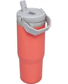 Resim Stanley The Iceflow Flip Straw Pipetli Termos Bardak 0.89 L Mercan 
