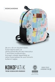 Resim Kokopatik Rengarenk Çocuk Orta Boy Sırt Çanta 