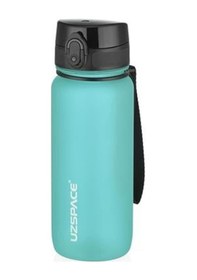 Resim Uzspace 500ml Soft Touch Tritan Su Matarası Açık Mavi Beyaz 