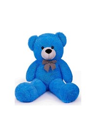 Resim Sevimli 90 Cm Peluş Ayı İle Pembe Konsept Romantik Peluş Ayıcık Buketi Koyu Mavi 