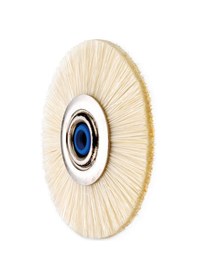 Resim Sert Kıllı Dar Krem Renk Temizleme Fırçası 