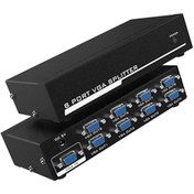 Resim aogo 8 Port Vga Splitter Adaptör Destekli Vga Görüntü Çoklayıcı 15 Pin 8li Vga Çoğaltıcı 1 In 8 Out 