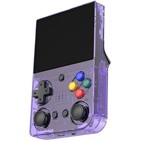 Resim 3.5" Mini HDMI Çıkışlı Taşınabilir Retro Oyun Konsolu 20000+ Oyunlu El Atari 64 GB Mor 